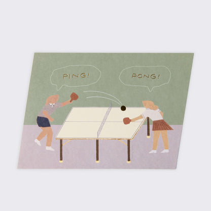 Sojak Greeting Card_Ping Pong