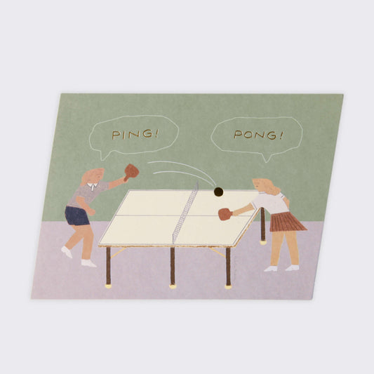 Sojak Greeting Card_Ping Pong