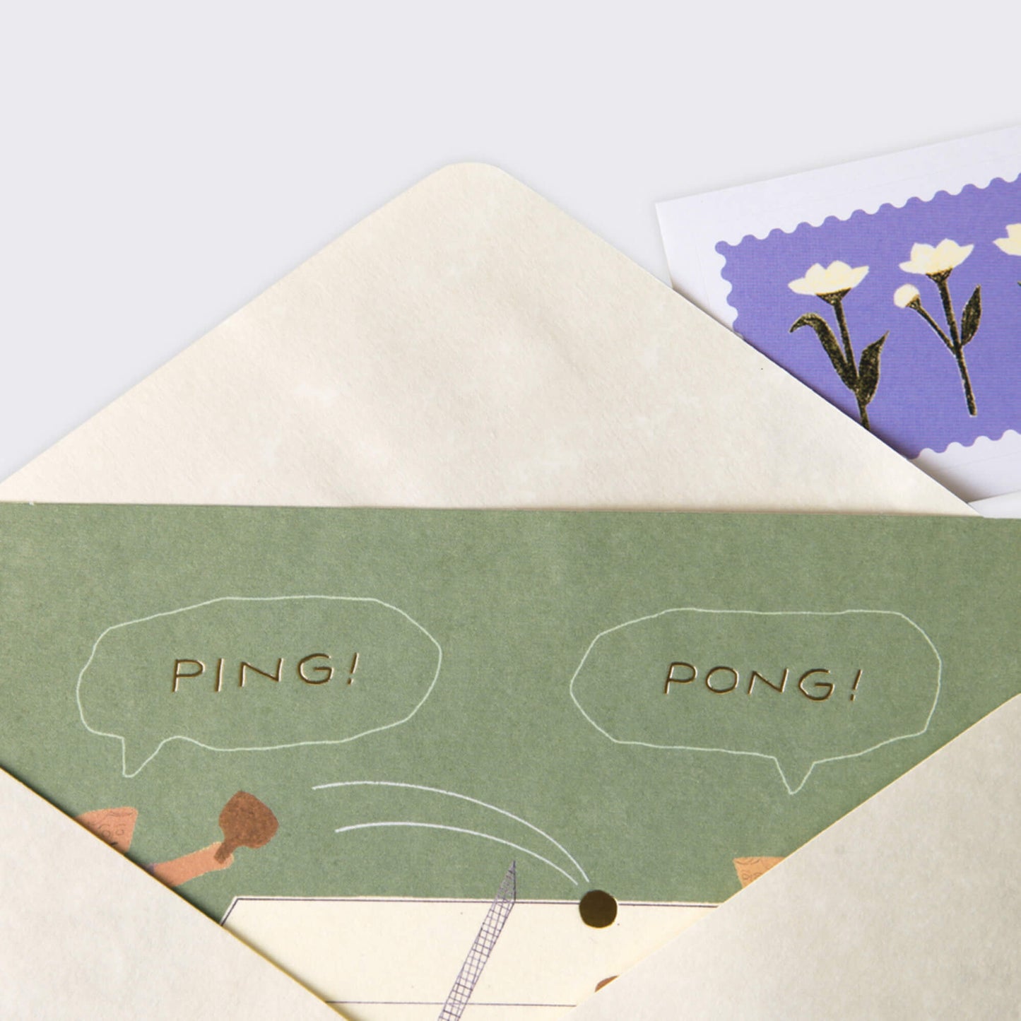 Sojak Greeting Card_Ping Pong