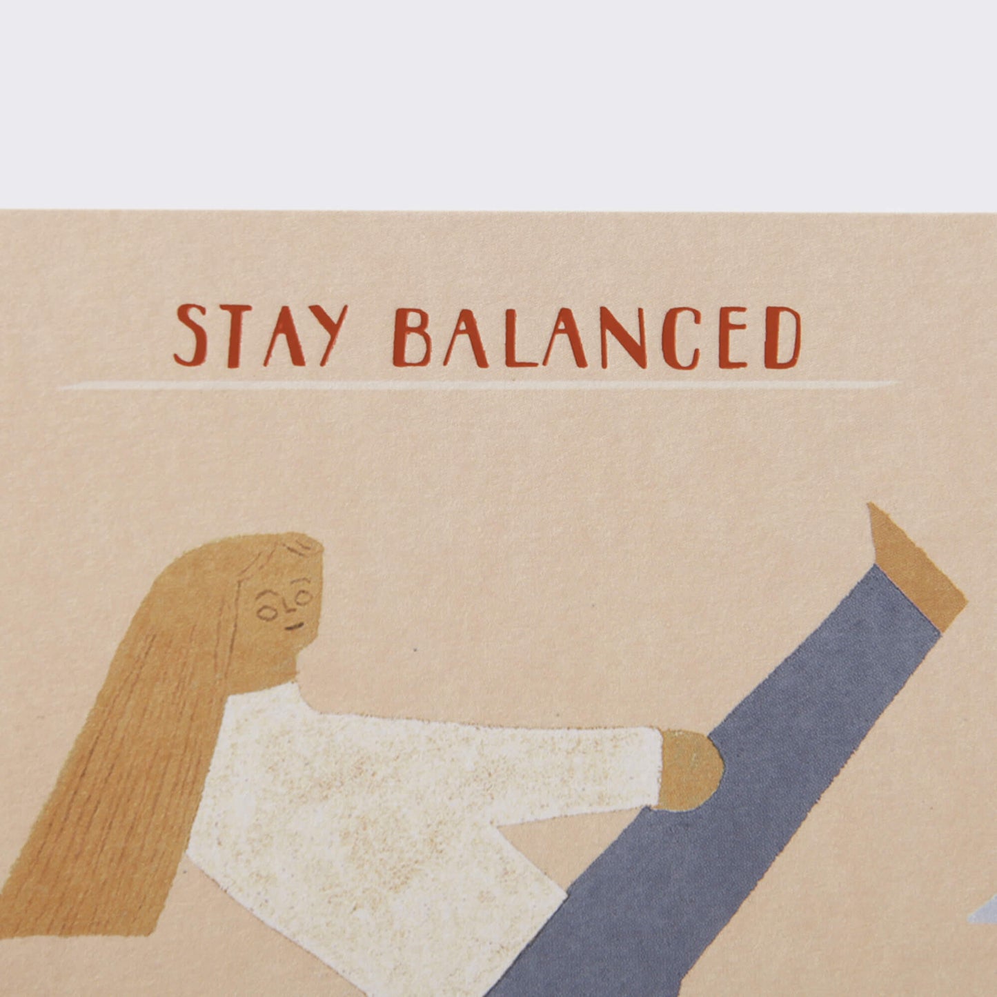 Sojak Greeting Card_Stay Balanced