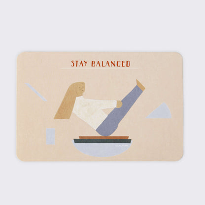Sojak Greeting Card_Stay Balanced
