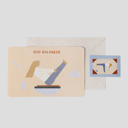 Sojak Greeting Card_Stay Balanced