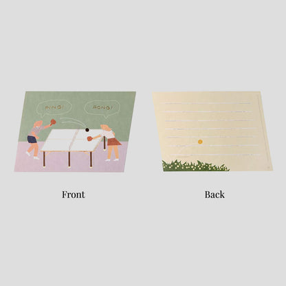 Sojak Greeting Card_Ping Pong