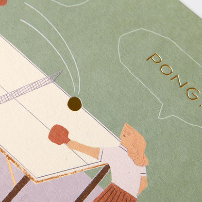 Sojak Greeting Card_Ping Pong