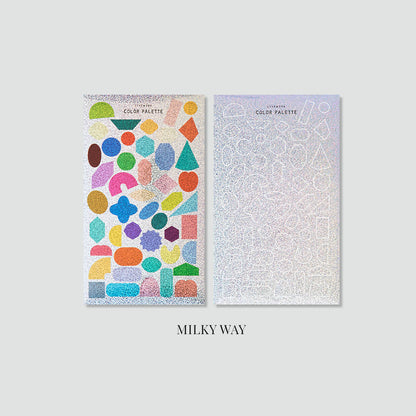 The Color Palette Shape Sticker