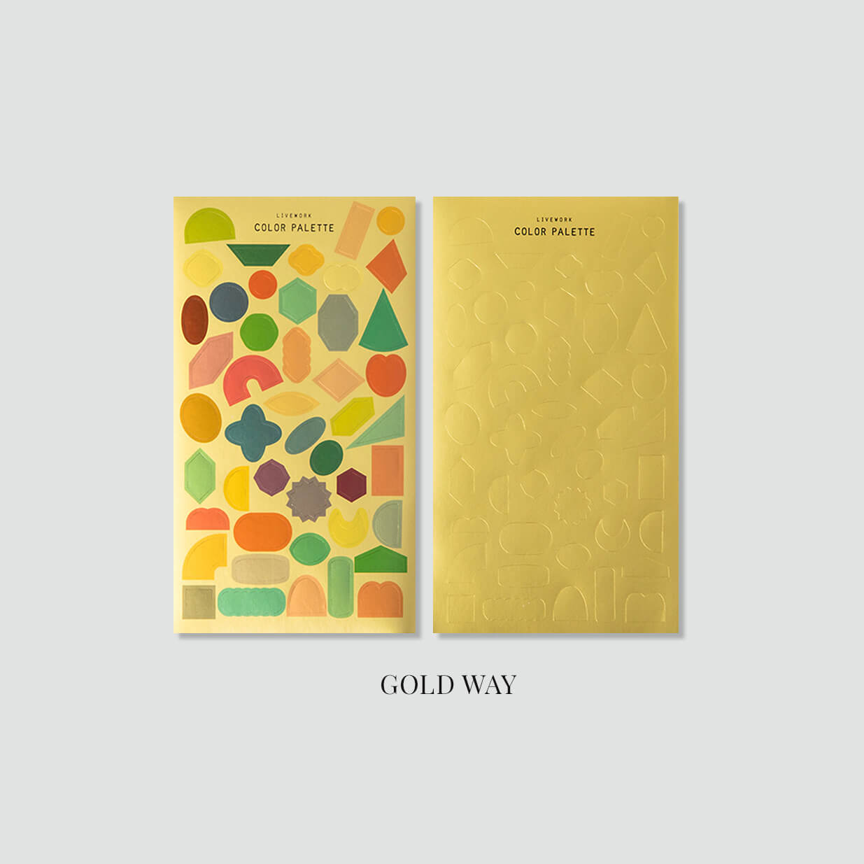 The Color Palette Shape Sticker