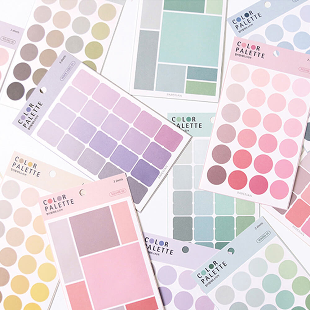 Color Palette Sticker_Round
