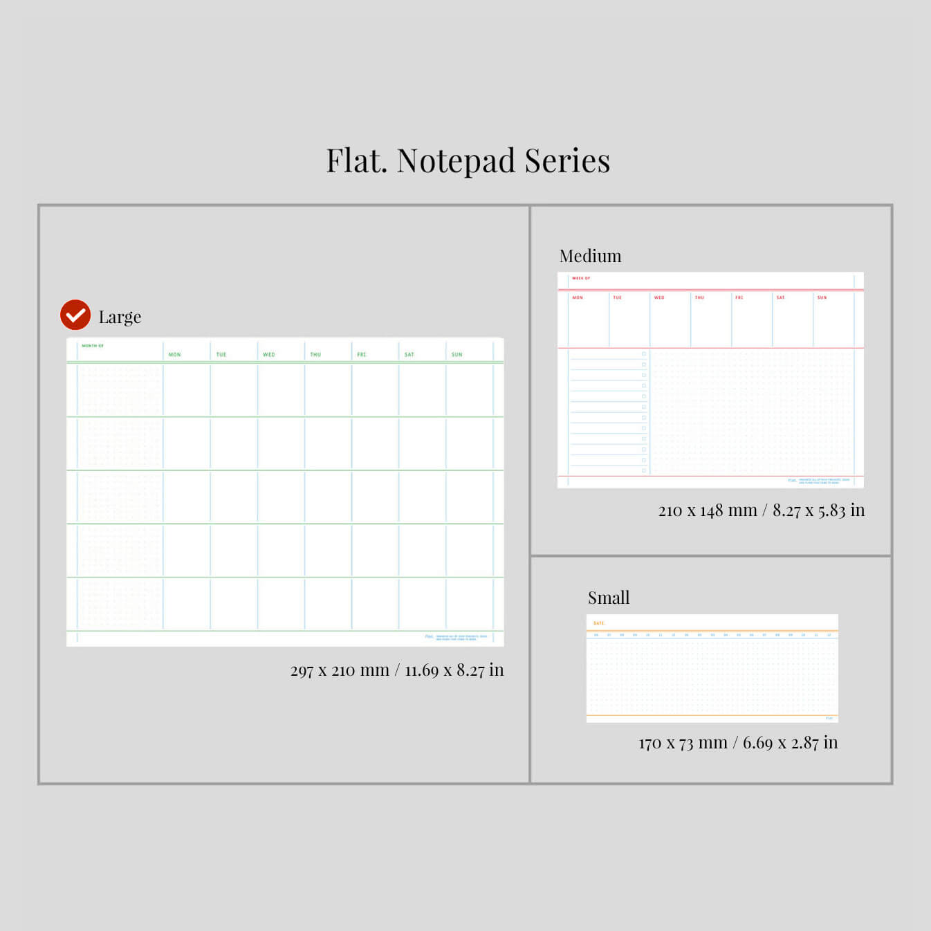 Flat Notepad A4 [L]