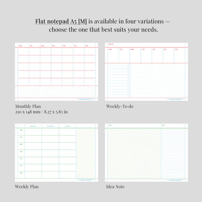 Flat Notepad A5 [M]