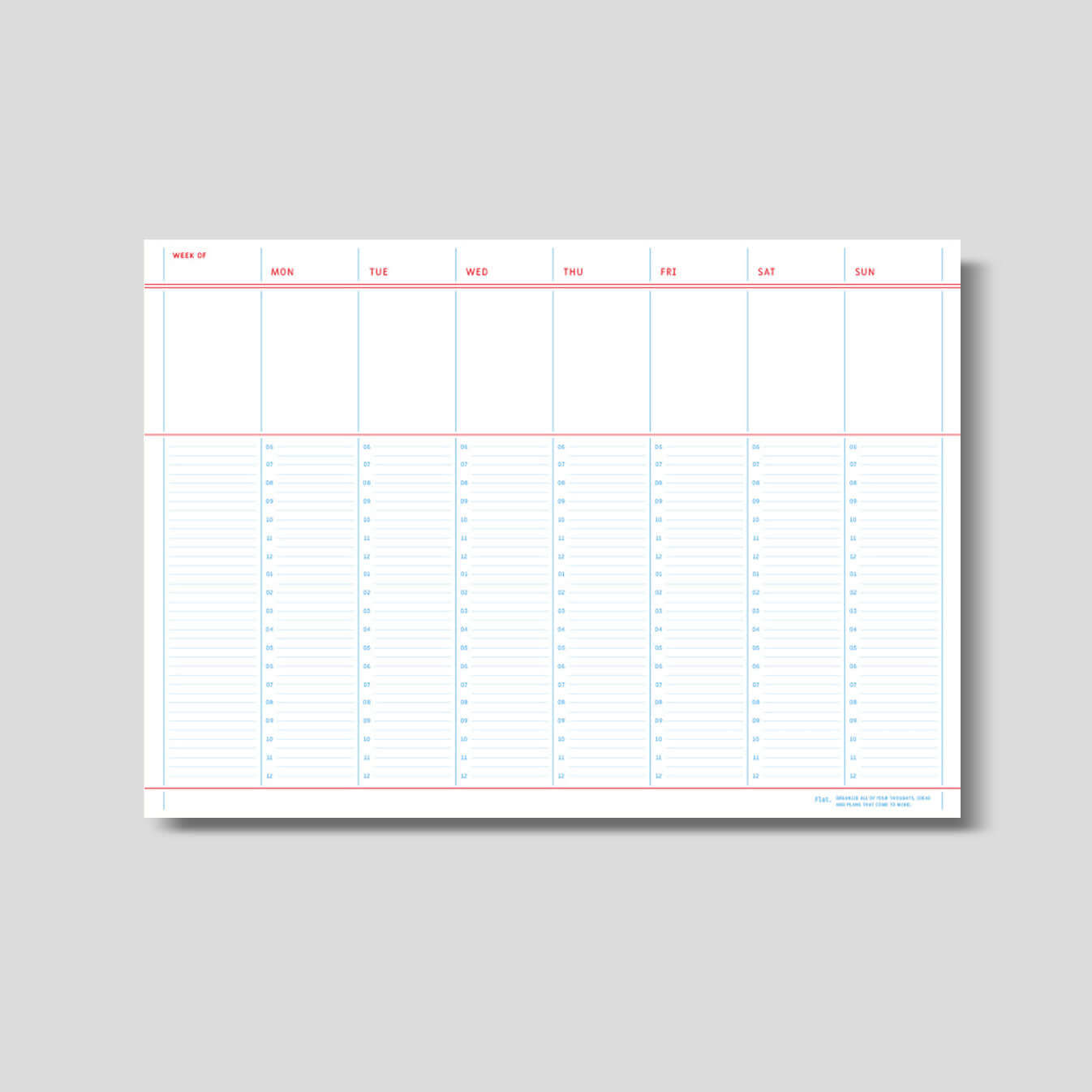 Flat Notepad A4 [L]