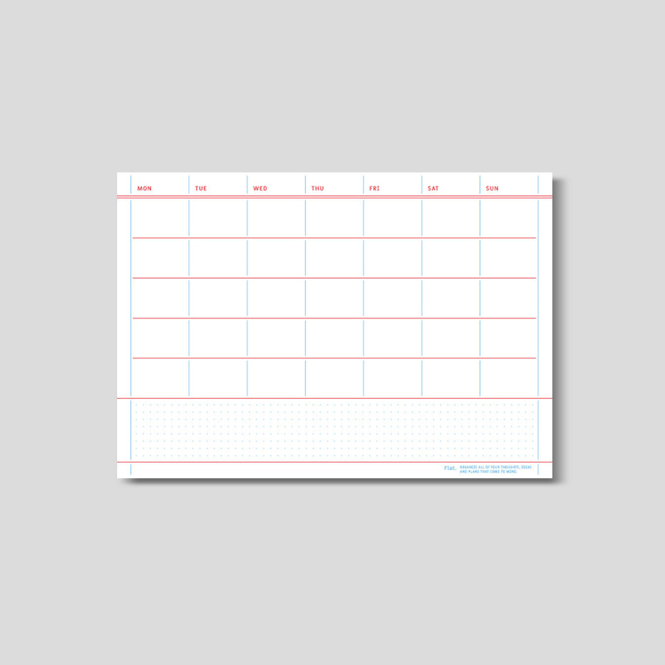 Flat Notepad A5 [M]