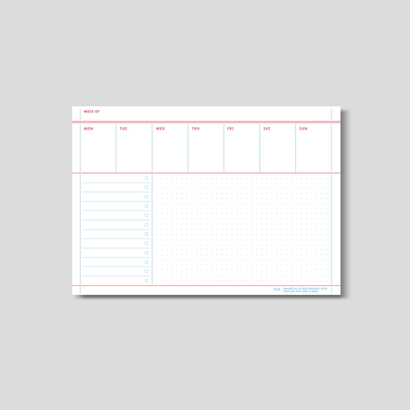 Flat Notepad A5 [M]