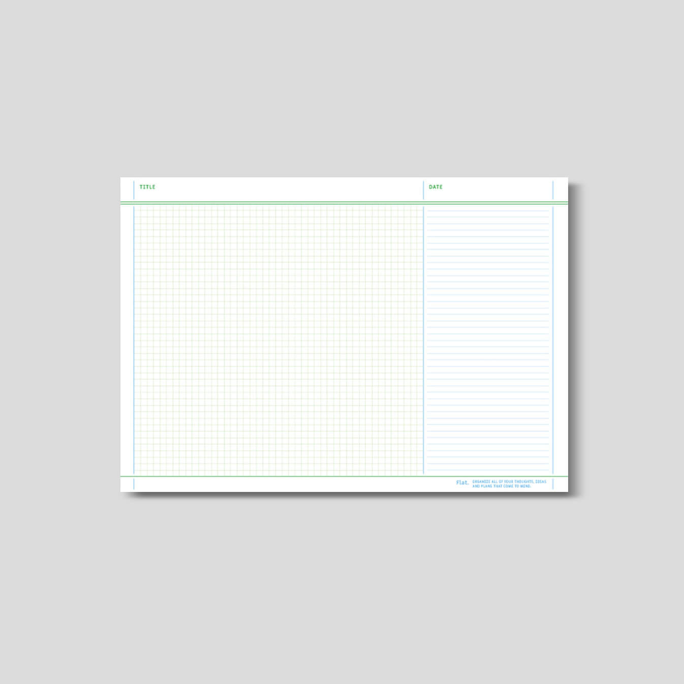 Flat Notepad A5 [M]
