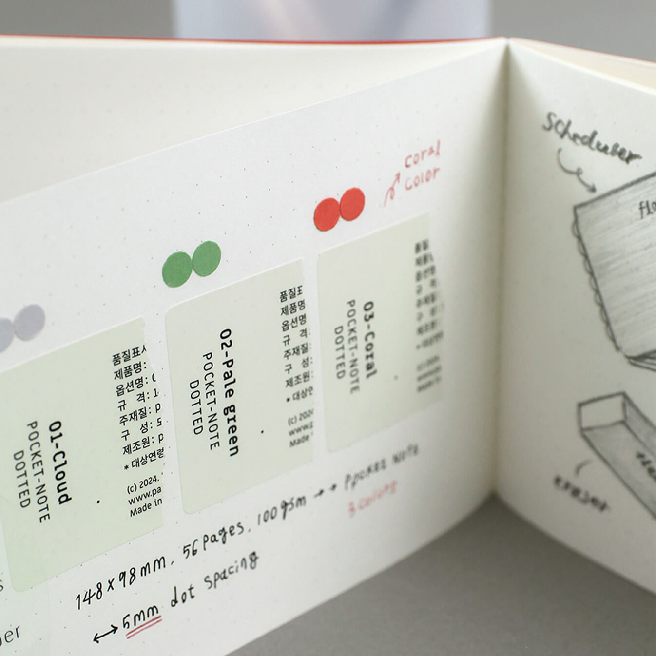 Flat Pocket Note / Dotted