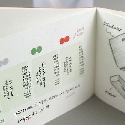 Flat Pocket Note / Dotted