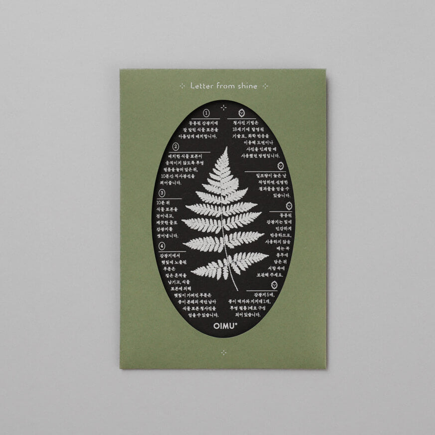 Cyanotype Card Making Kit_Dried Grass