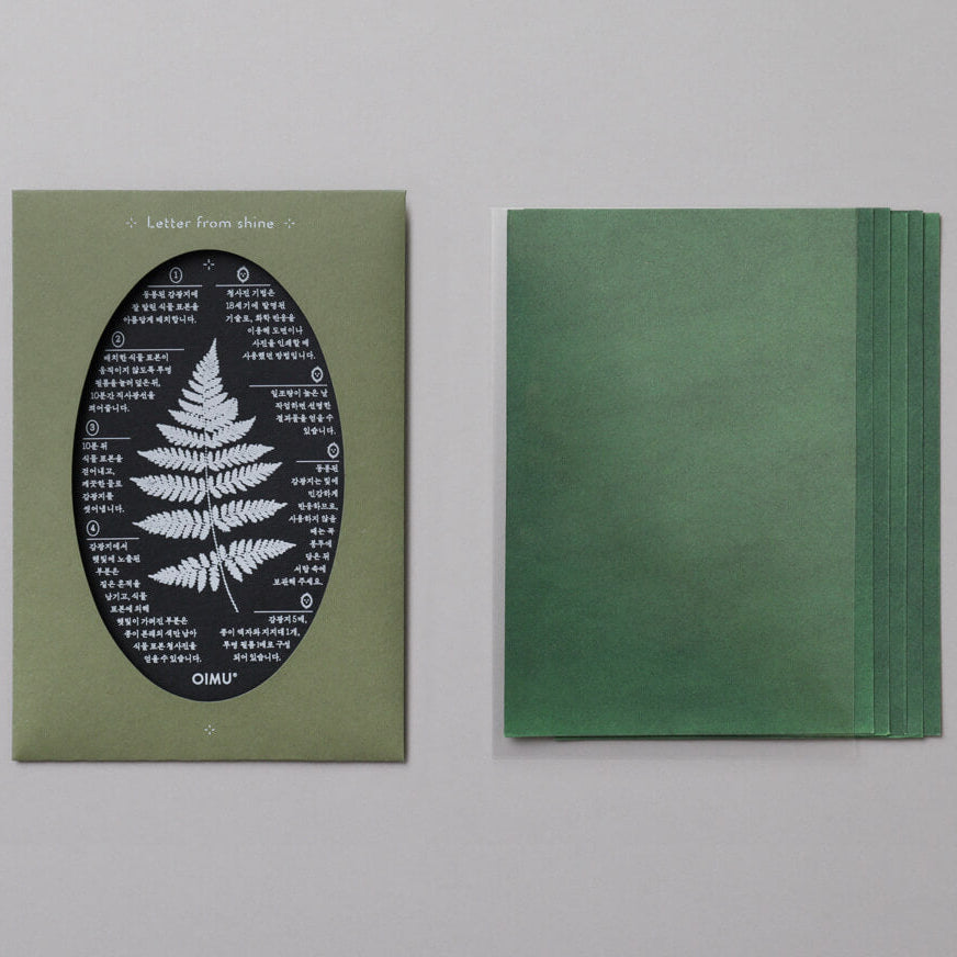 Cyanotype Card Making Kit_Dried Grass