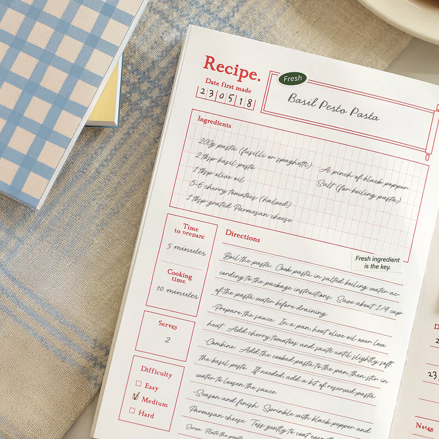 Homemade Cook Book_French Blue