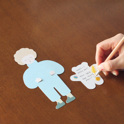 Bear Hug Greeting Card Set_Blue