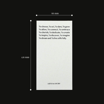Lists to Live By 3_Row Handy Planner_Butter