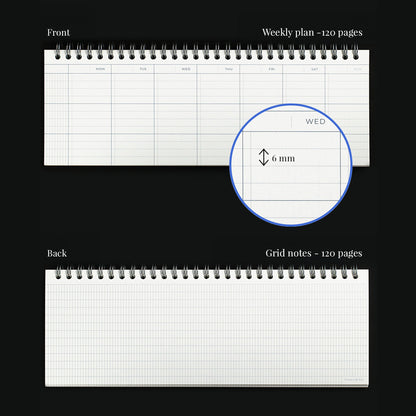 Lists to Live By 3-Row Weekly Scheduler_Pear