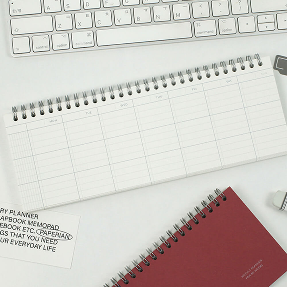 Lists to Live By 3-Row Weekly Scheduler_Pear