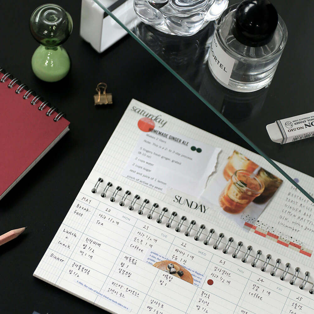 Lists to Live By 3-Row Weekly Scheduler_Pear
