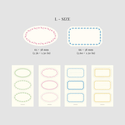 L’atelier Label Sticker Square L–4