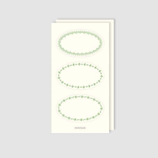 L’atelier Label Sticker Oval L–1