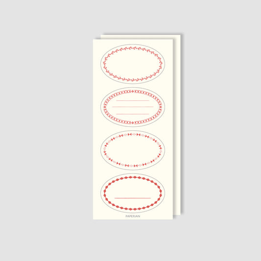 L’atelier Label Sticker Oval M–1