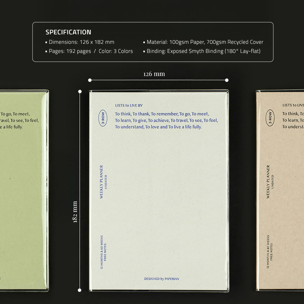 Lists to Live By 3_Row Planner_Pistachio
