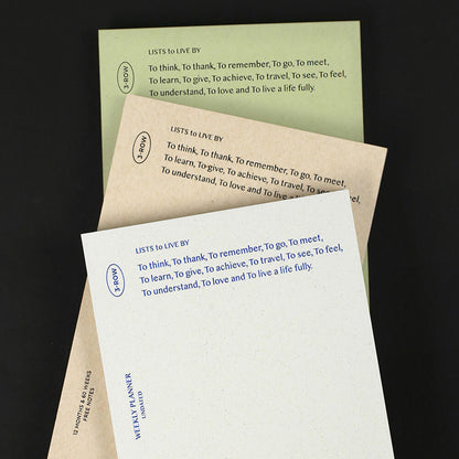 Lists to Live By 3_Row Planner_Pistachio