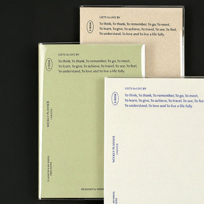 Lists to Live By 3_Row Planner_Pistachio