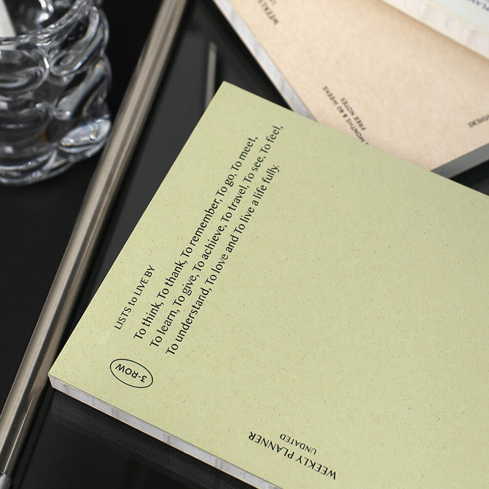 Lists to Live By 3_Row Planner_Pistachio