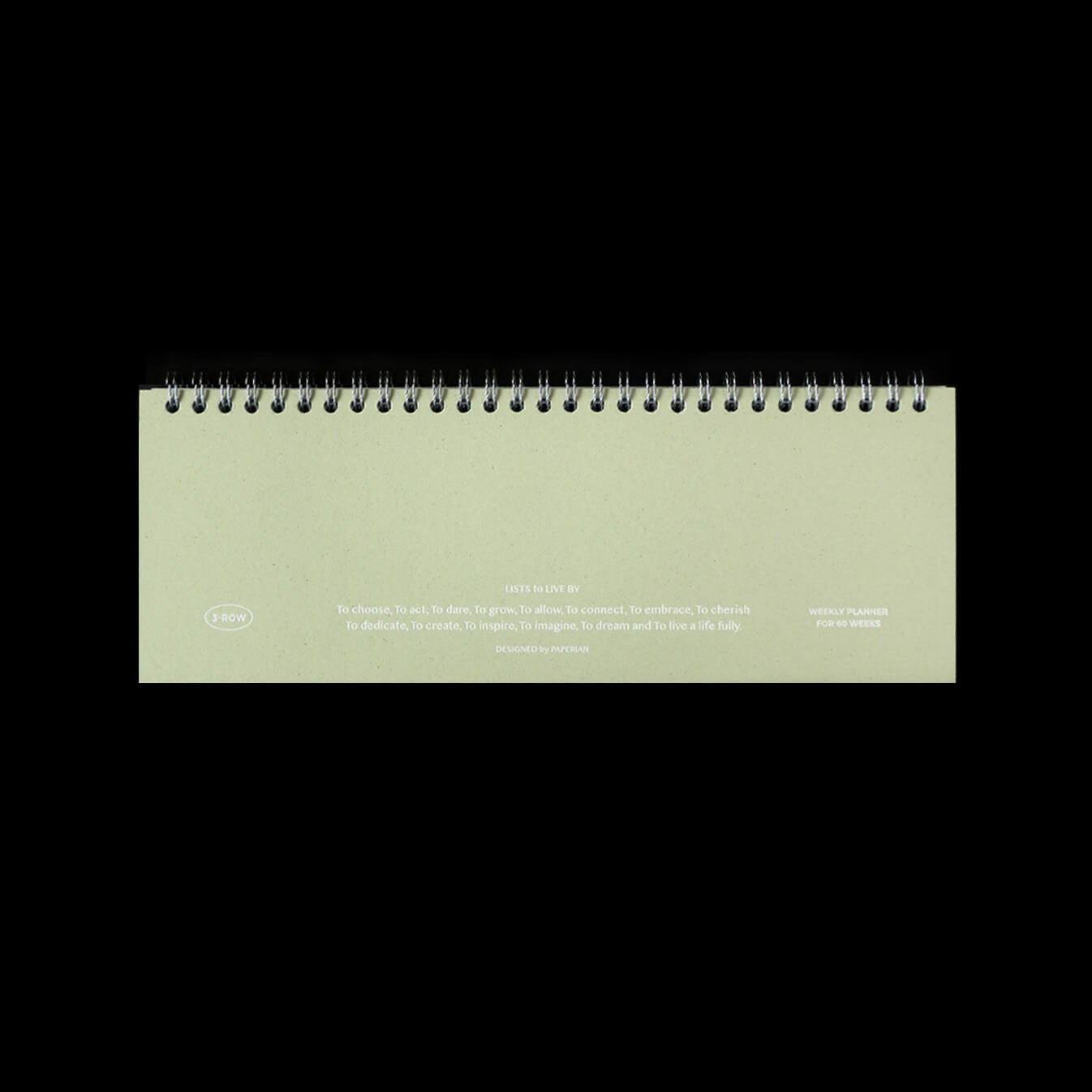 Lists to Live By 3-Row Weekly Scheduler_Pistachio