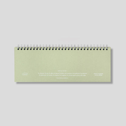 Lists to Live By 3-Row Weekly Scheduler_Pistachio
