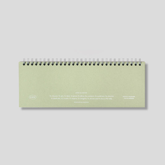 Lists to Live By 3-Row Weekly Scheduler_Pistachio