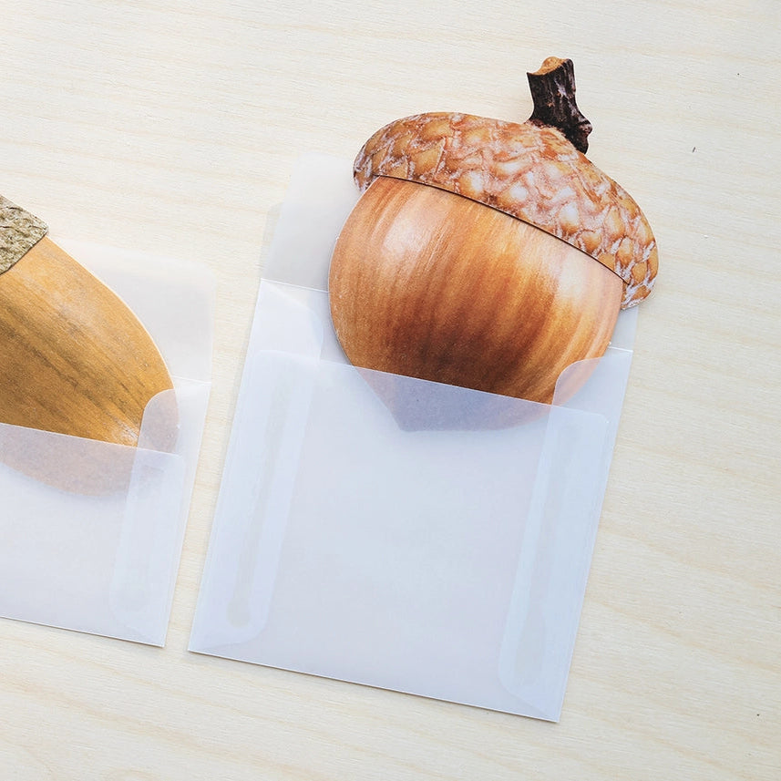 Mini Message Card_Round Acorn