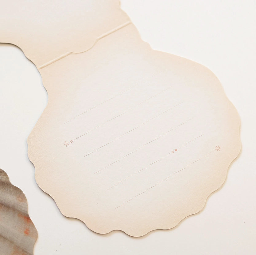 Mini Message Card_Ivory Scallop