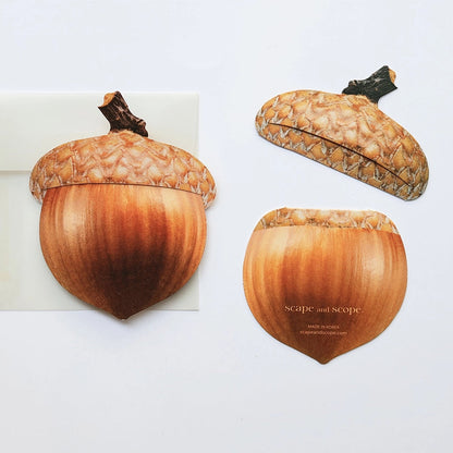 Mini Message Card_Round Acorn