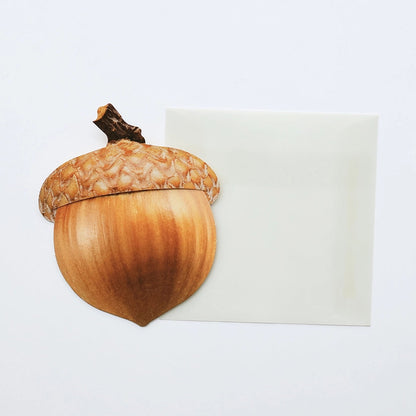 Mini Message Card_Round Acorn