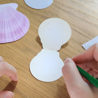 Mini Message Card_Ivory Scallop