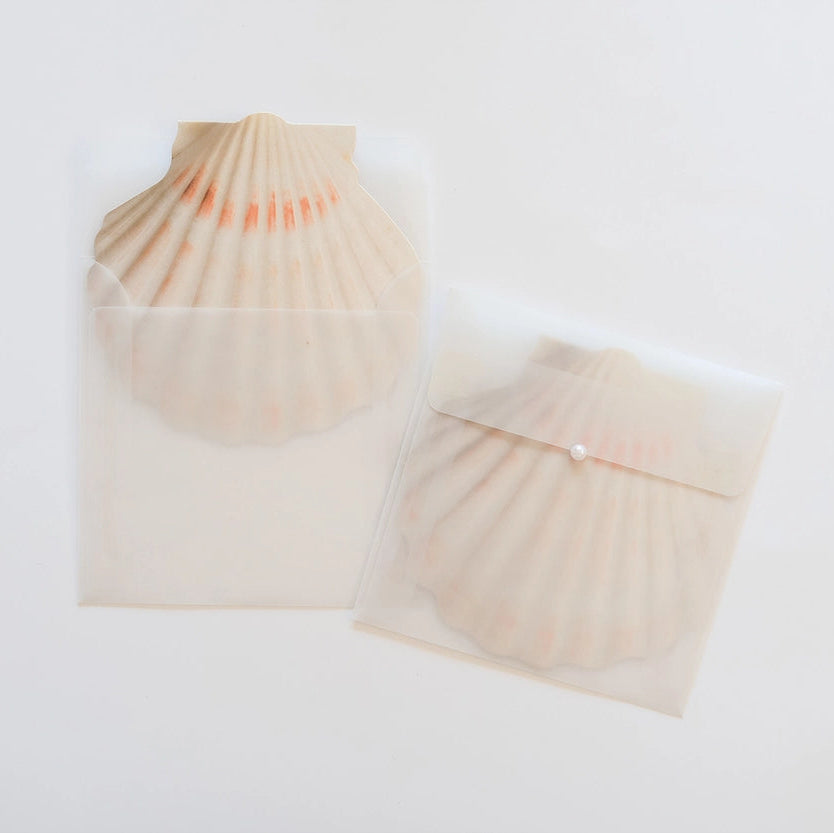 Mini Message Card_Ivory Scallop