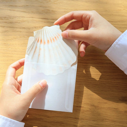 Mini Message Card_Ivory Scallop
