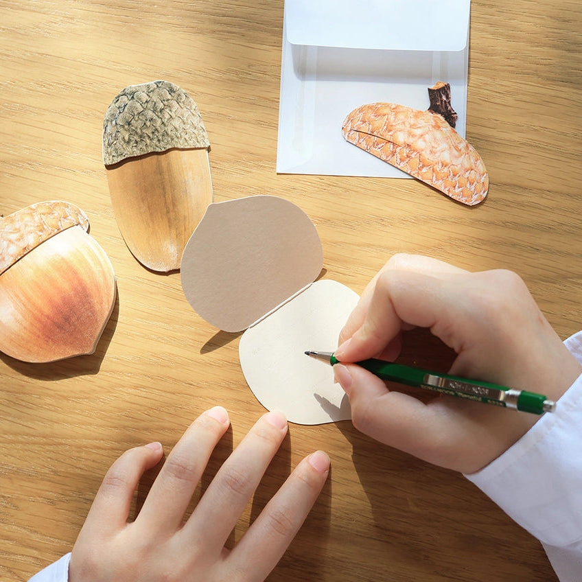 Mini Message Card_Round Acorn