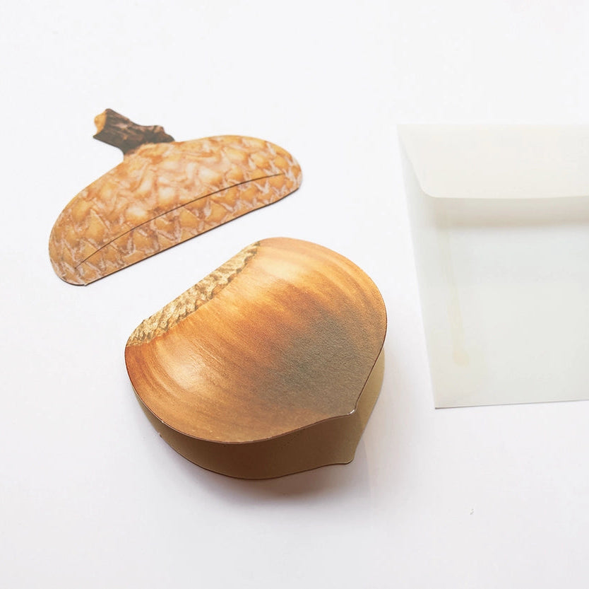 Mini Message Card_Round Acorn