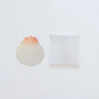 Mini Message Card_Peach Scallop
