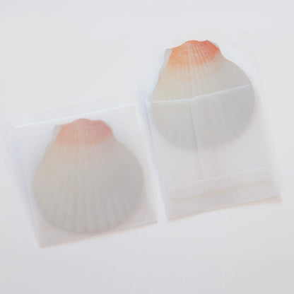 Mini Message Card_Peach Scallop