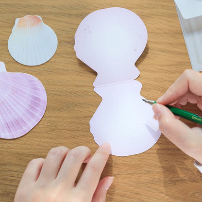 Mini Message Card_Lavender Scallop