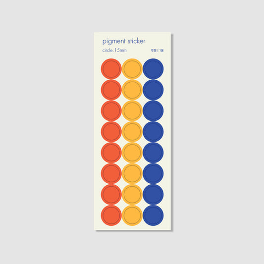 Pigment Sticker-Circle 15mm_RYB
